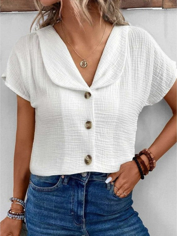 CLARISSA | CLASSIC BUTTON-UP BLOUSE