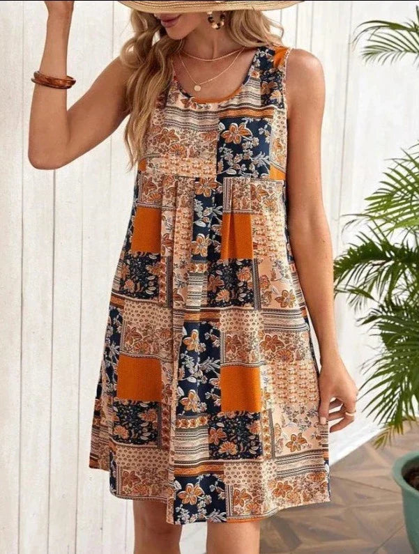 SHAINA | ELEGANT A-LINE DRESS WITH TUMMY COVERAGE