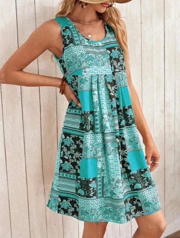 SHAINA | ELEGANT A-LINE DRESS WITH TUMMY COVERAGE