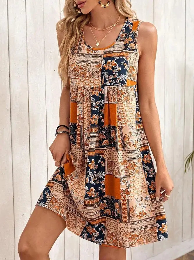 SHAINA | ELEGANT A-LINE DRESS WITH TUMMY COVERAGE