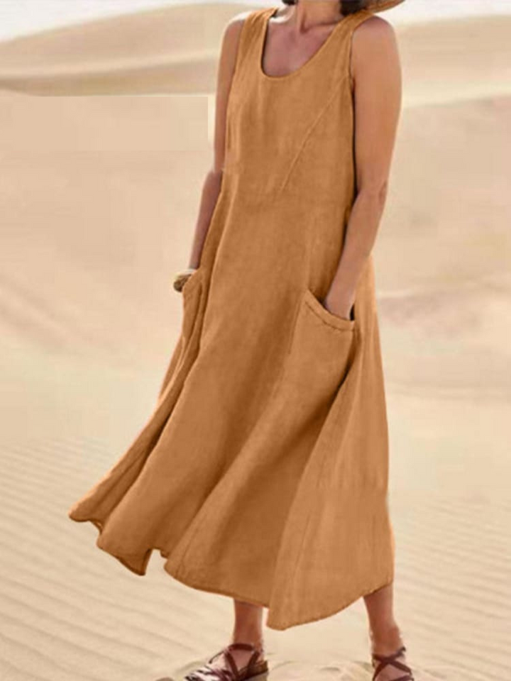 EMILY | ELEGANT SUMMER DRESS WITH BELLY COVERAGE